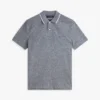 Polo din piqué cu amestec de in, croială regular Polo din piqué cu amestec de in, croială regular
