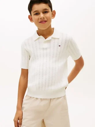 Polo din tricot deschis pentru copii