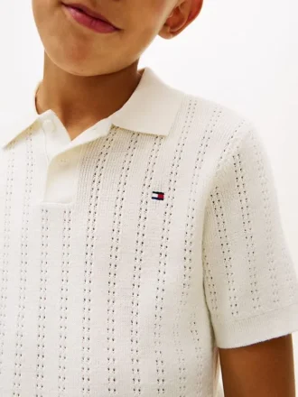 Polo din tricot deschis pentru copii