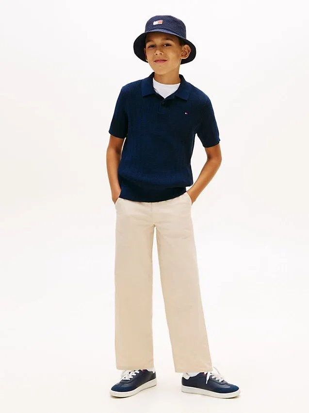 Polo din tricot deschis pentru copii Polo din tricot deschis pentru copii