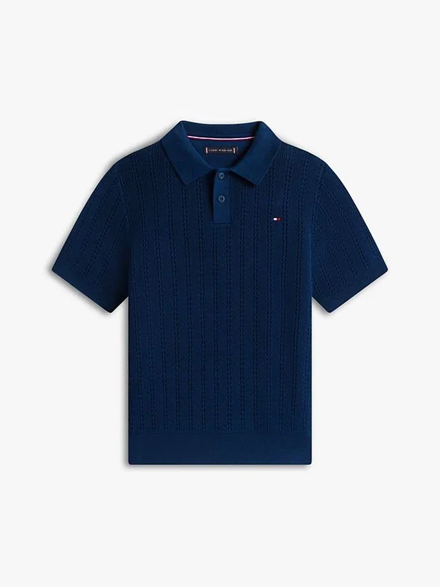 Polo din tricot deschis pentru copii Polo din tricot deschis pentru copii