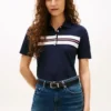 Polo elastic cu dungi, croială regular Polo elastic cu dungi, croială regular