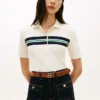 Polo elastic cu dungi, croială regular Polo elastic cu dungi, croială regular