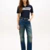 Polo elastic cu dungi, croială regular Polo elastic cu dungi, croială regular