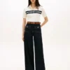 Polo elastic cu dungi, croială regular Polo elastic cu dungi, croială regular