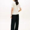 Polo elastic cu dungi, croială regular Polo elastic cu dungi, croială regular