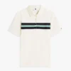 Polo elastic cu dungi, croială regular Polo elastic cu dungi, croială regular