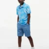 Polo elastic cu imprimeu tropical pentru copii Polo elastic cu imprimeu tropical pentru copii