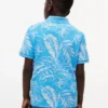 Polo elastic cu imprimeu tropical pentru copii Polo elastic cu imprimeu tropical pentru copii