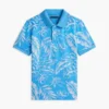 Polo elastic cu imprimeu tropical pentru copii Polo elastic cu imprimeu tropical pentru copii
