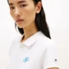 Polo elastic cu monogramă script, croială slim Polo elastic cu monogramă script, croială slim