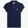 Polo elastic cu monogramă script, croială slim Polo elastic cu monogramă script, croială slim