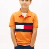 Polo elastic pentru copii, cu blocuri de culori și steag
