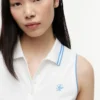 Polo fără mâneci cu croială slim și monogramă Polo fără mâneci cu croială slim și monogramă