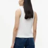 Polo fără mâneci cu croială slim și monogramă Polo fără mâneci cu croială slim și monogramă