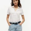 Polo Henley ușor din piqué