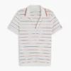 Polo Henley ușor din piqué