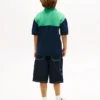 Polo pentru copii cu blocuri de culoare
