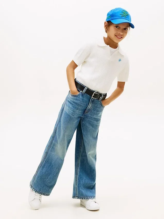 Polo pentru copii cu model Pointelle Polo pentru copii cu model Pointelle