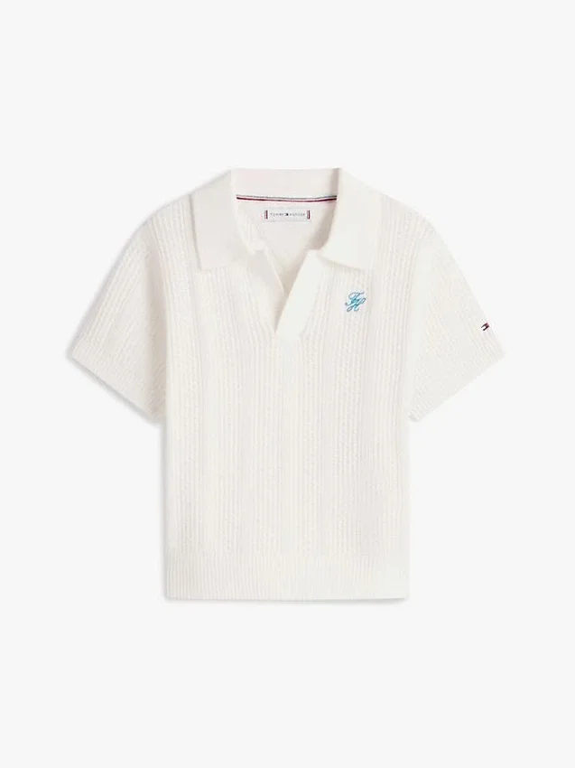 Polo pentru copii cu model Pointelle Polo pentru copii cu model Pointelle