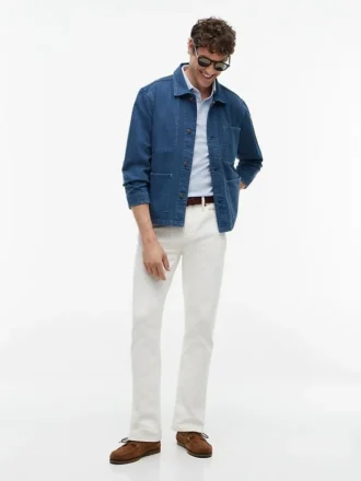 Polo slim fit cu borduri