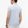 Polo slim fit cu borduri