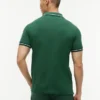 Polo slim fit cu borduri