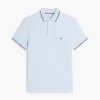 Polo slim fit cu borduri