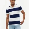 Polo slim fit cu dungi de rugby Polo slim fit cu dungi de rugby