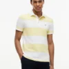 Polo slim fit cu dungi de rugby