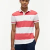 Polo slim fit cu dungi de rugby