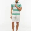 Polo slim fit cu dungi de rugby Polo slim fit cu dungi de rugby