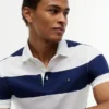 Polo slim fit cu dungi de rugby Polo slim fit cu dungi de rugby