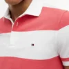 Polo slim fit cu dungi de rugby