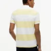 Polo slim fit cu dungi de rugby