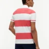 Polo slim fit cu dungi de rugby