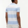 Polo slim fit cu dungi de rugby