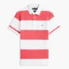 Polo slim fit cu dungi de rugby