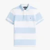 Polo slim fit cu dungi de rugby