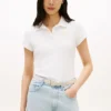Polo slim fit cu logo frunză de laur Polo slim fit cu logo frunză de laur