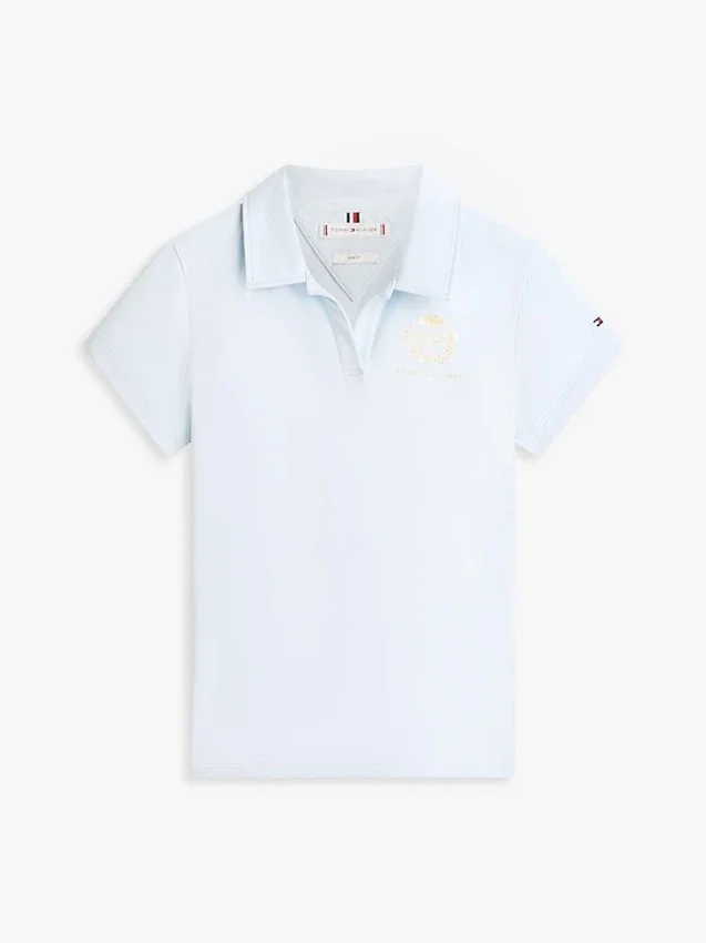 Polo slim fit cu logo frunză de laur Polo slim fit cu logo frunză de laur