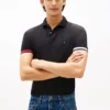 Polo slim fit din bumbac neted interlock Polo slim fit din bumbac neted interlock