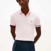 Polo slim fit din bumbac neted interlock Polo slim fit din bumbac neted interlock
