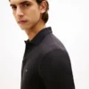 Polo slim fit din bumbac neted interlock Polo slim fit din bumbac neted interlock