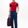Polo slim fit din bumbac neted interlock Polo slim fit din bumbac neted interlock