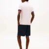 Polo slim fit din bumbac neted interlock Polo slim fit din bumbac neted interlock