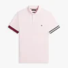 Polo slim fit din bumbac neted interlock Polo slim fit din bumbac neted interlock