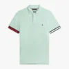 Polo slim fit din bumbac neted interlock Polo slim fit din bumbac neted interlock