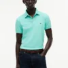 Polo slim fit din piqué elastic