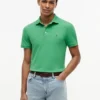 Polo slim fit din piqué elastic